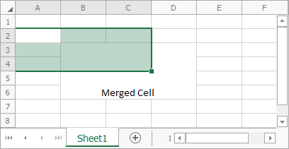 Exclude merged cells from selection