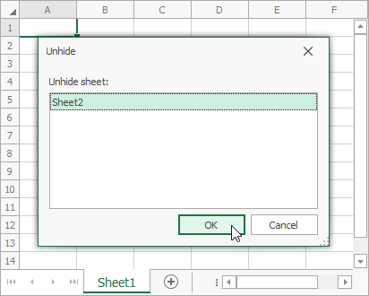 Hide a worksheet