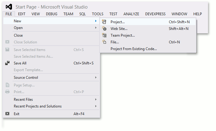 Spreadsheet_CreateNewProject