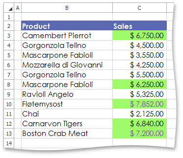 SpreadsheetControl_ ConditionalFormatting_StopIfTrueFalse