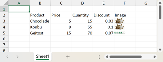 Spreadsheet - Import a data table