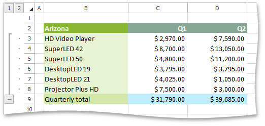 SpreadsheetControl_SummaryBelowDetail