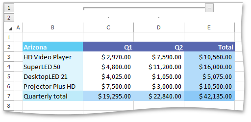 SpreadsheetControl_SummaryToRightOfDetail