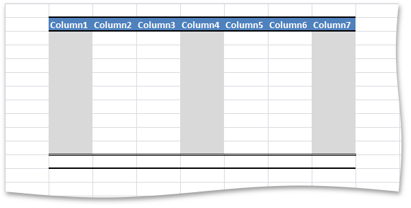 SpreadsheetControl_TableColumnsBanding