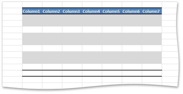 SpreadsheetControl_TableRowsBanding