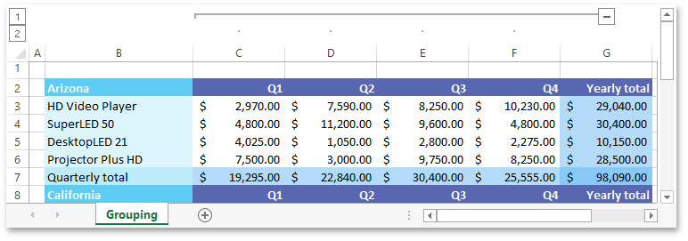 SpreadsheetDocServer_GroupColumns