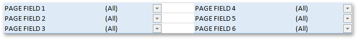 SpreadsheetPivotTable_OrganizePageFieldsInColumns