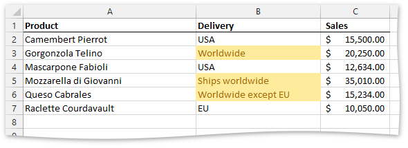 XLExport_Examples - ConditionalFormatting_Text