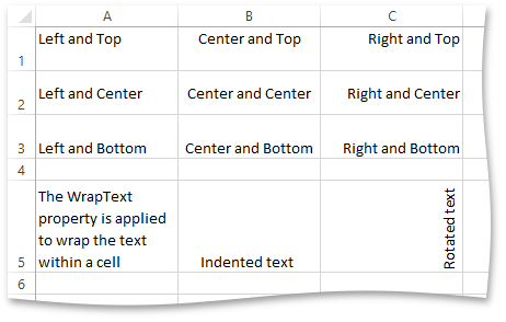 XLExport_Examples_CellAlignment