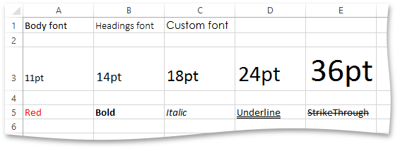 XLExport_Examples_CellFontSettings