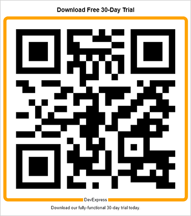 QR Code with Header and Footer, DevExpress Barcode Generation API for Java