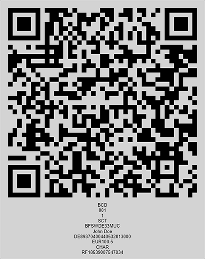 EPC QR Code, DevExpress Barcode Generation API for Java