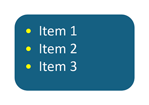 Bulleted (Unordered) List, DevExpress Presentation API for Java