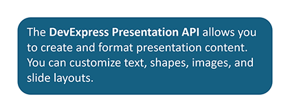 Mixed Formatting Within a Paragraph, DevExpress Presentation API for Java