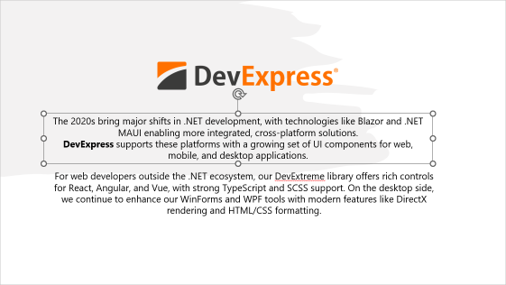 Extract a Paragraph Text from a Specific Shape, DevExpress Presentation API for Java