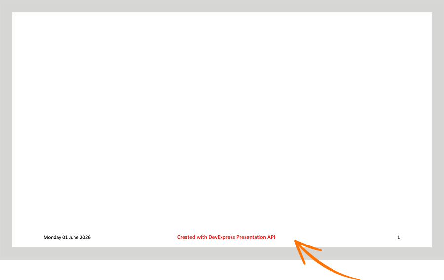 Edit Footer Content and Layout, DevExpress Presentation API for Java
