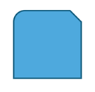 DevExpress Presentation API - Shape Type - SnipAndRoundSingleCornerRectangle