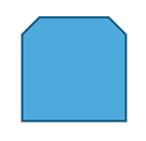 DevExpress Presentation API - Shape Type - SnipSameSideCornerRectangle