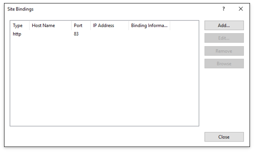 IIS - Default Settings