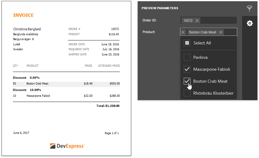 report-server-cascading-parameters-result