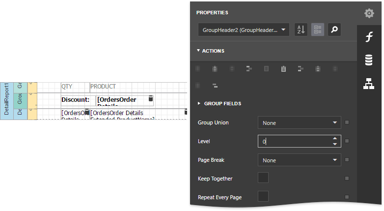 report-server-group-header-level-property