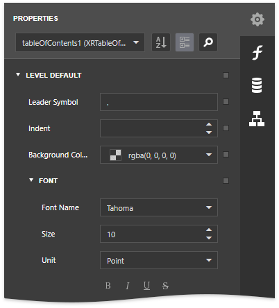 report-server-toc-level-default-settings