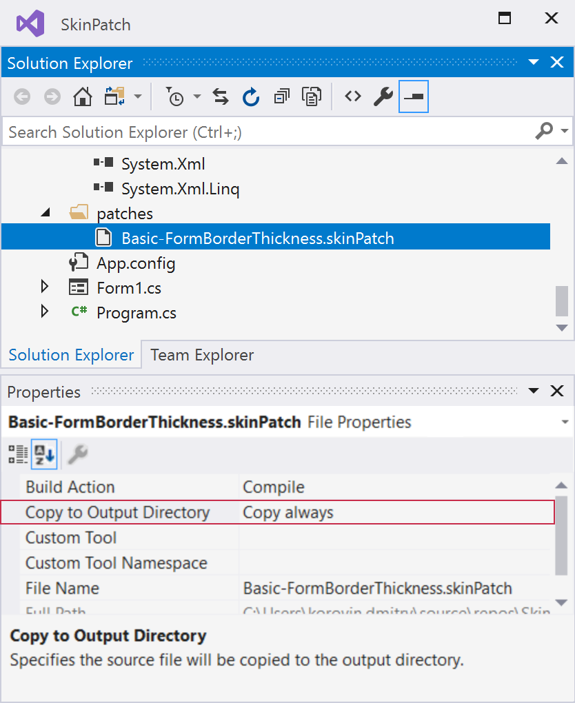 Skin Patches | WinForms Skin Editor | DevExpress Documentation