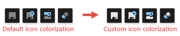 Skin Editor - Icon Colorization