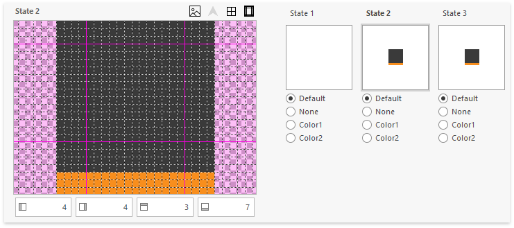 Tab Pane Buttons - Graphite