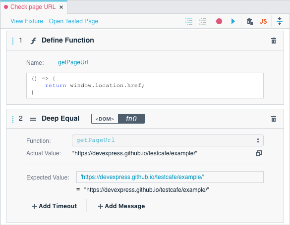 Use functions in assertions