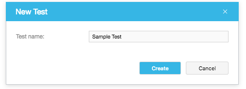 Creating a Test