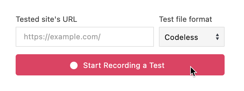 Record Tests | TestCafe Studio | DevExpress Documentation