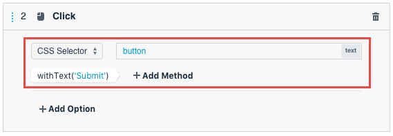 Constructor in on-page actions