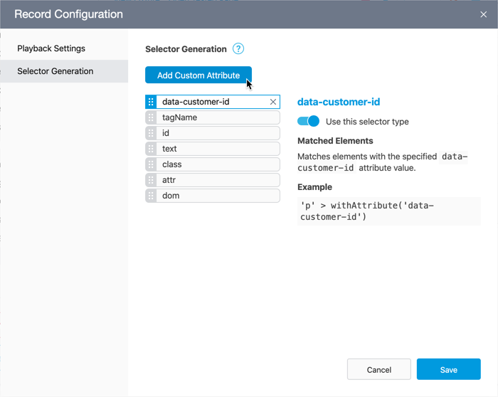 Adding a custom attribute