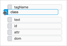 Rearrange selector types