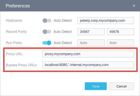 Proxy Settings