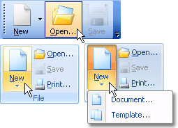 A Large Toolbar Button
