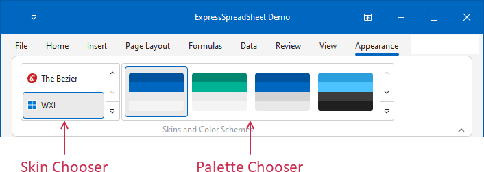 VCL Bars: Skin and Palette Chooser Galleries