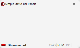 VCL Bars: A Status Bar with Three Simple Panels