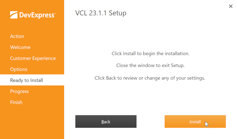 VCL Component Installer: Run