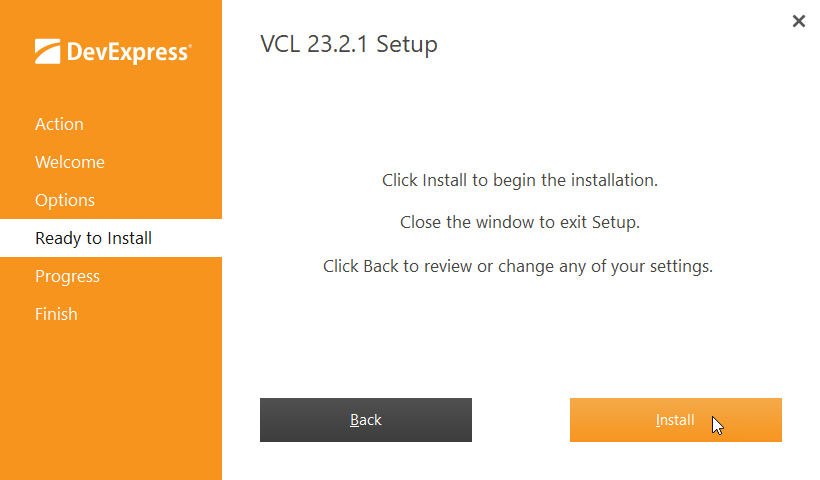 VCL Component Installer: Run