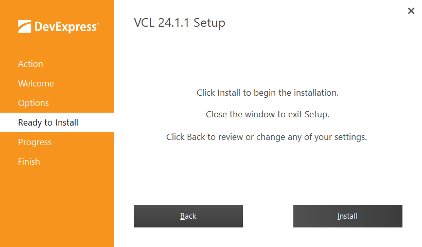 VCL Component Installer: Run