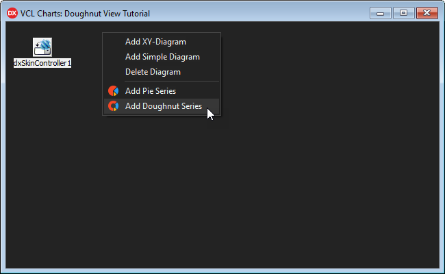 VCL Chart Control: Doughnut View Tutorial. Step 1 - Add a Doughnut Series