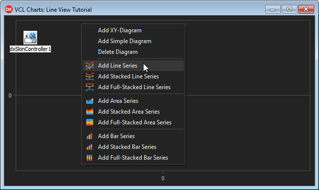 VCL Chart Control: Line View Tutorial. Step 1 - Add a Line Series