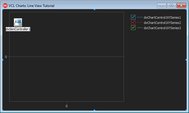 VCL Chart Control: Line View Tutorial. Step 1 - Three Empty Line Series