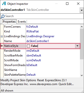 VCL Chart Control: Doughnut View Tutorial. Step 1 - Disable Native Style