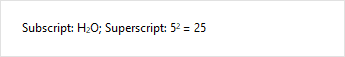 VCL Shared Libraries: Subscript and Superscript Examples