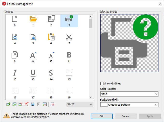VCL Shared Libraries: The Image List Editor Dialog