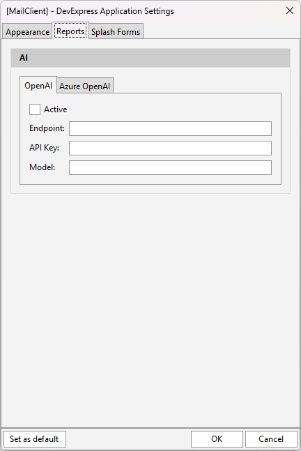 VCL Shared Libraries: The "DevExpress Application Settings" Dialog — Report-Related Settings