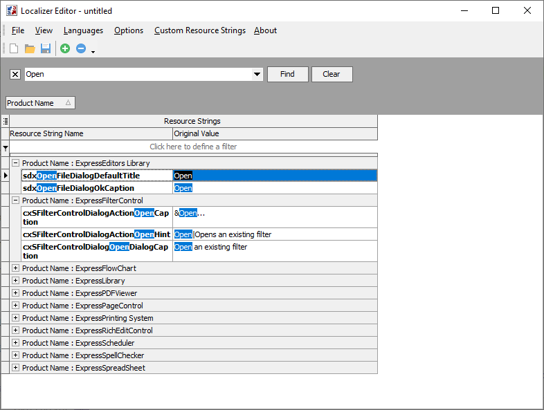 VCL Shared Libraries - Localizer Editor